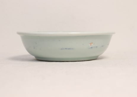 江戸中期染付見と二方に菊図大なます皿 フリモノ
