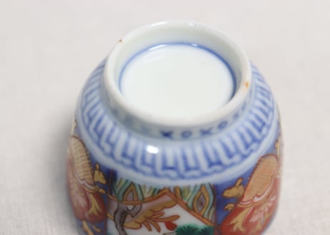 明治前期色絵松竹梅図小向付