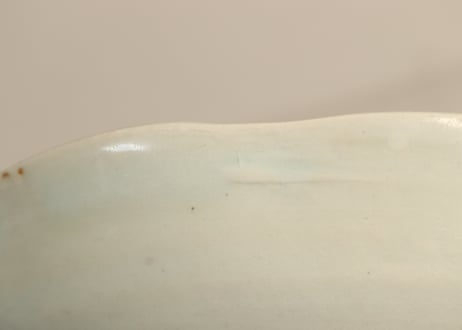 江戸幕末染付芭蕉図尺皿 少甘手
