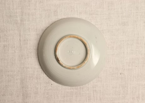明治後期~大正銅判おたふく図小皿