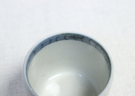 江戸後期染付山水図のぞき　個体差有り