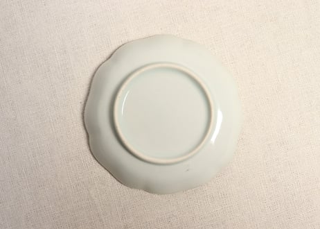 江戸後期染付草花図小皿