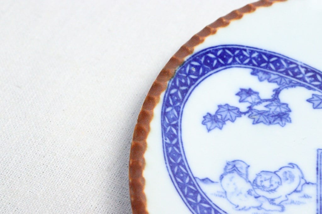 印判皿　図変わり　大学野球図皿　東京六大学 印判皿 図変わり 大学野球図皿 東京六大学 印判皿 図変わり 大学