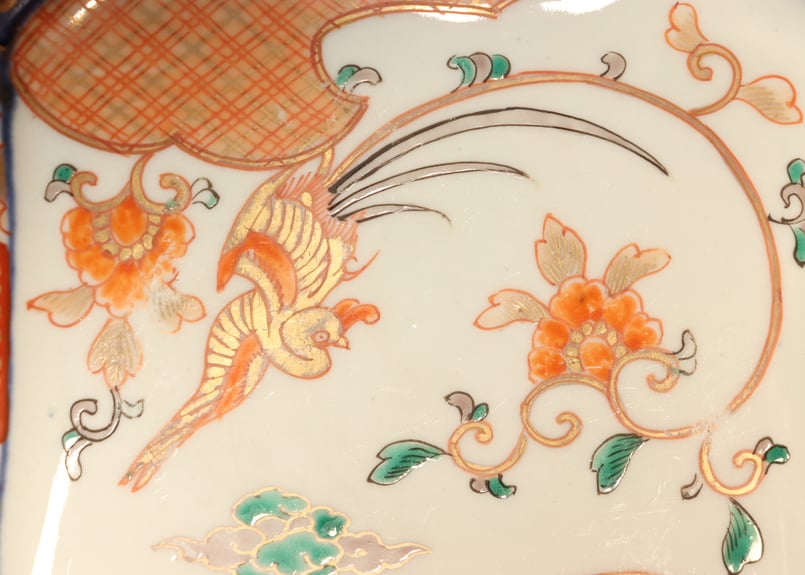明治前期色絵鳳凰図角皿 | 吉祥寺PukuPuku