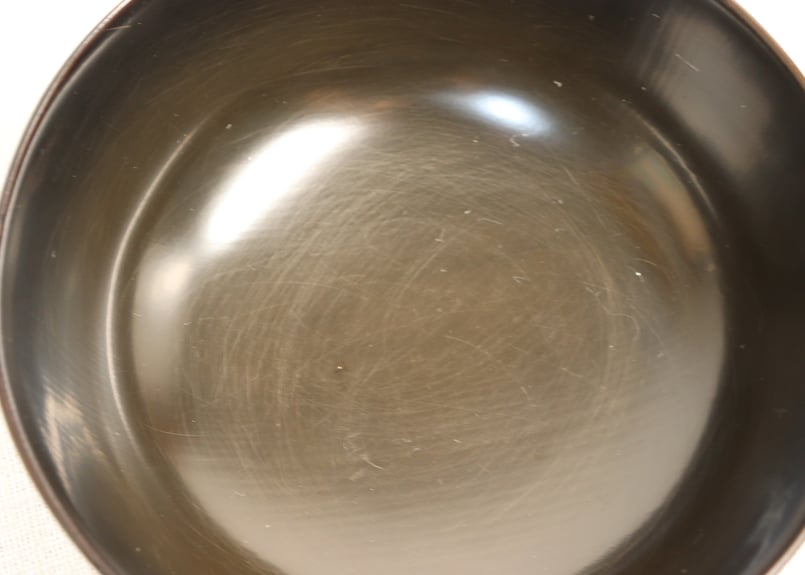 明治～大正内黒金塗蒔絵川辺図吸物椀 | 吉祥寺PukuPuku