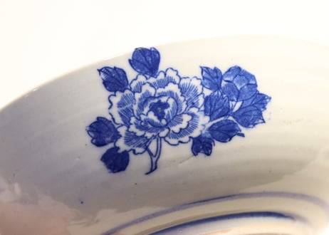 明治後期~大正銅判獅子牡丹図6寸鉢 ノミホツ,ムシクイ