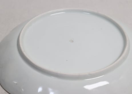 江戸後期色絵山水図7寸皿②窯傷