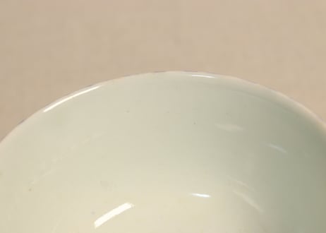 明治後期~大正銅判氷裂に梅図飯茶碗①