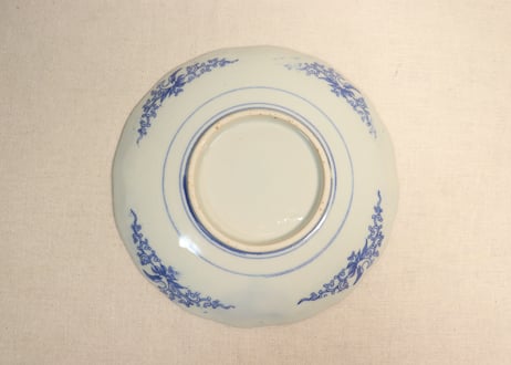 明治後期～大正銅判羽根市松図8寸皿