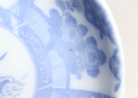 明治後期～大正銅判三方に兎図5寸皿