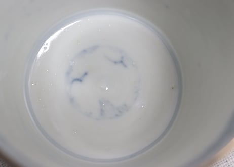明治前期色絵花籠と水鳥図猪口