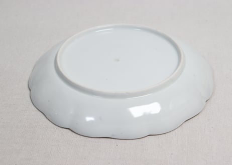 江戸後期色絵山水図7寸皿②窯傷