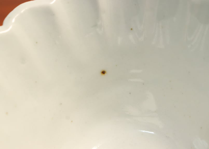 江戸中期白磁陽刻雲龍図向付②黒点 | 吉祥寺PukuPuku