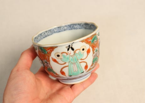 明治前期色絵人物と宝図向付