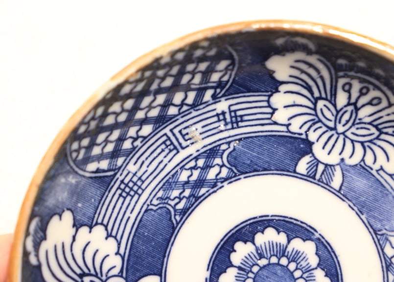 明治後期～大正銅判三方牡丹図小皿 | 吉祥寺PukuPuku