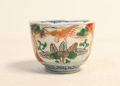 明治前期色絵桐と鳳凰図向付