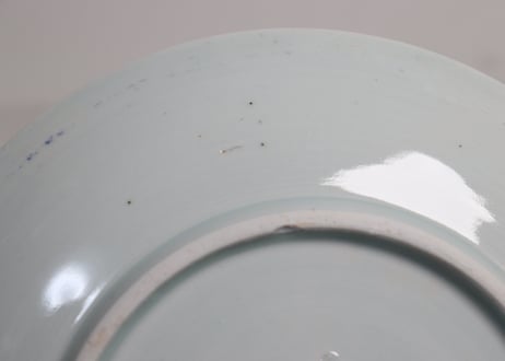 江戸幕末染付瓢箪図7寸皿