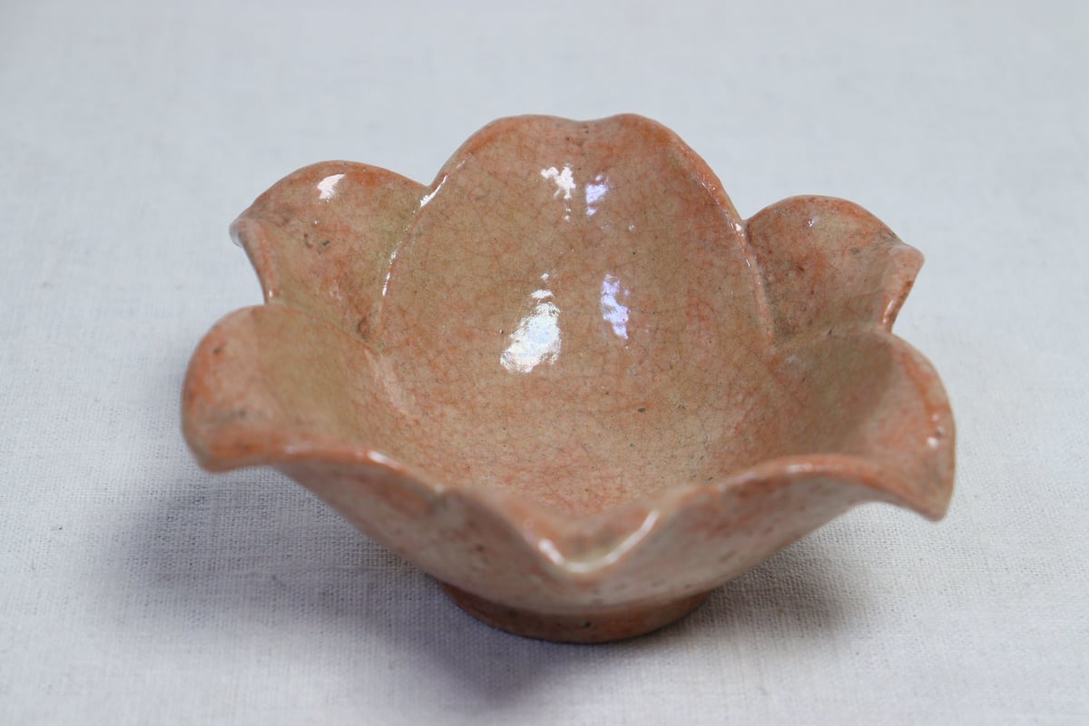 和食器平安半月造桔梗形小鉢五客共箱DR6726