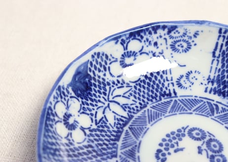 明治後期~大正紙刷松竹梅図なます皿