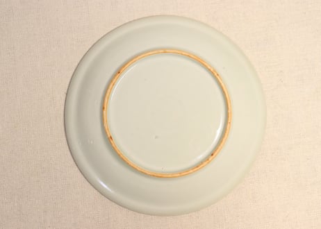 明治後期~大正金彩牡丹図6寸皿② 窯傷