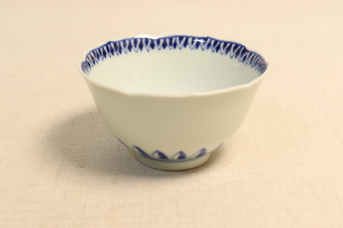 明治後期～大正平戸嘉祥染付芝垣図小鉢 | 吉祥寺PukuPuku