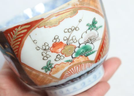 明治前期色絵松竹梅図向付②