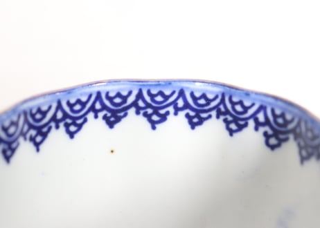 明治前期染付唐子図向付
