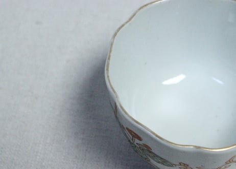 明治前期色絵帆掛け船と桐図向付