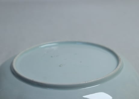 江戸中期色絵馬図四弁通り物7寸変形皿 　5客組