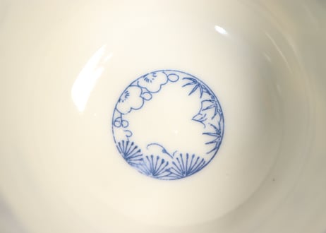 明治後期~大正銅判山水人物図向付