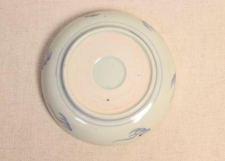 江戸後期染付龍と宝珠図春寒鉢①