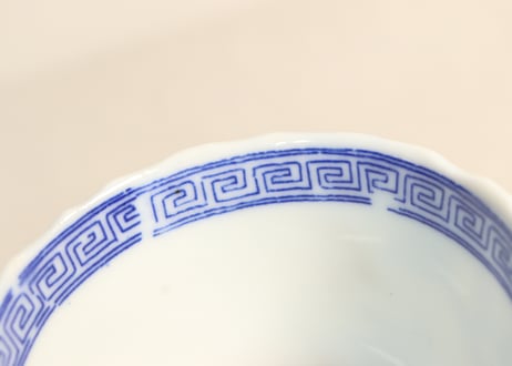 明治後期~大正銅判松に鹿図向付