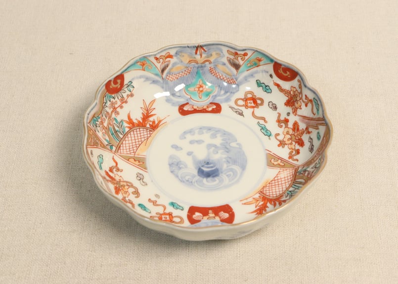 明治前期色絵竹梅と桐図通り物なます皿 | 吉祥寺PukuPuku