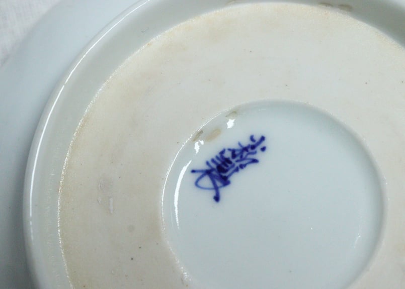 明治後期～大正染付海軍図通り物なます皿 5客組 2客小ニュウ | 吉祥寺