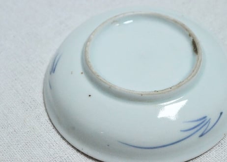江戸中期色絵茄子図小皿①