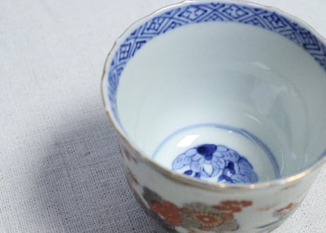 明治前期色絵四君子図向付①