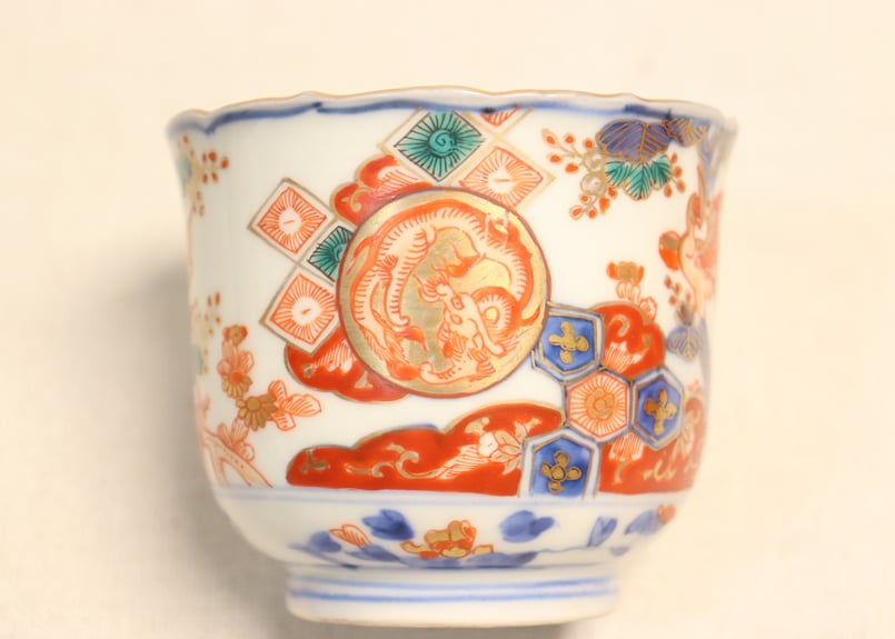 明治前期色絵龍と鳳凰図向付 | 吉祥寺PukuPuku