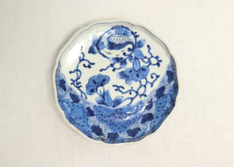 幕末明治期　染錦白鷺文様長皿　五客　古陶を楽しむ　アンティーク食器　料理屋 f7cd96cf18bdbefb25fad4dec96656