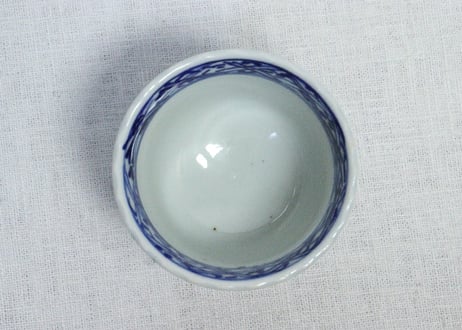 明治前期染付竹林図向付