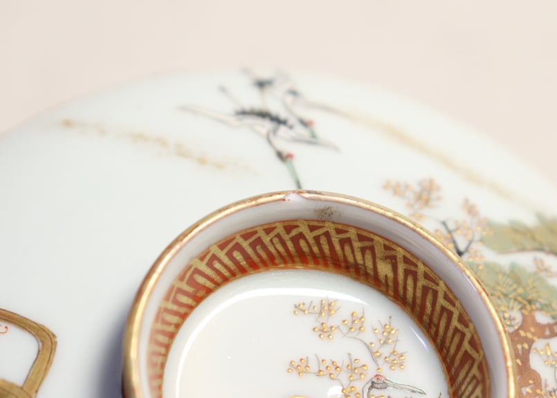 明治前期九谷焼色絵高砂図飯茶碗① | 吉祥寺PukuPuku