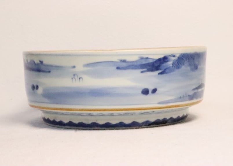 江戸時代中期〜幕末期頃上級武家時代本歌八幡座付桔梗御家紋入大名陣笠当時物難有り品 江戸時代中期〜幕末期頃上級武家時代本歌八幡座付桔梗