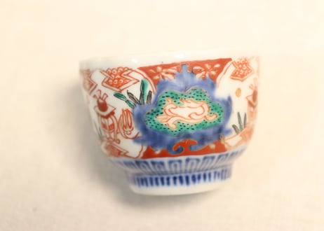 明治前期色絵兎図通り物小向付