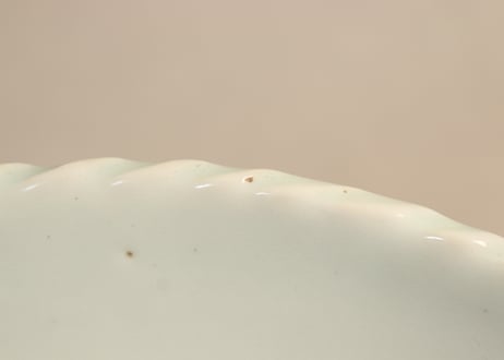 江戸幕末染付松竹梅図尺皿 フリモノ,少甘手