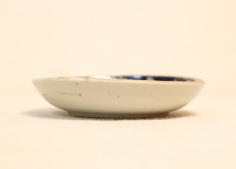 明治後期～大正銅判三方牡丹図小皿