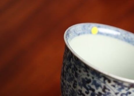江戸中期染付萩唐草文向付④ ニュウ