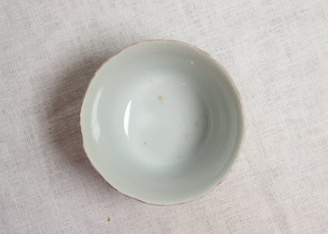江戸中期色絵薊図大向付 ノミホツ