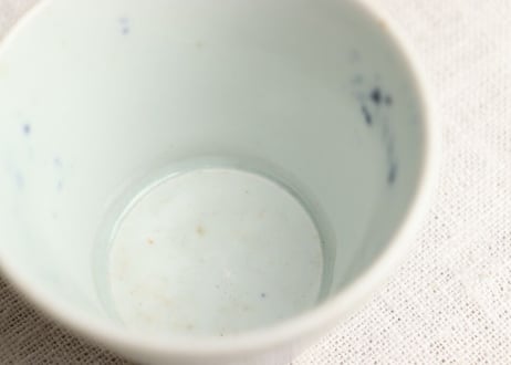 明治前期染付交差文そば猪口
