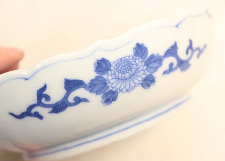 明治後期～大正銅判菊図大なます皿