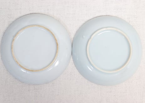 明治後期～大正銅判馬に瓢箪と草花図小皿①