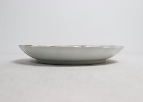 江戸後期色絵山水図7寸皿②窯傷